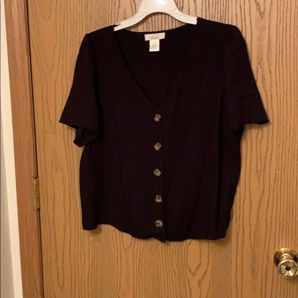 Black button up